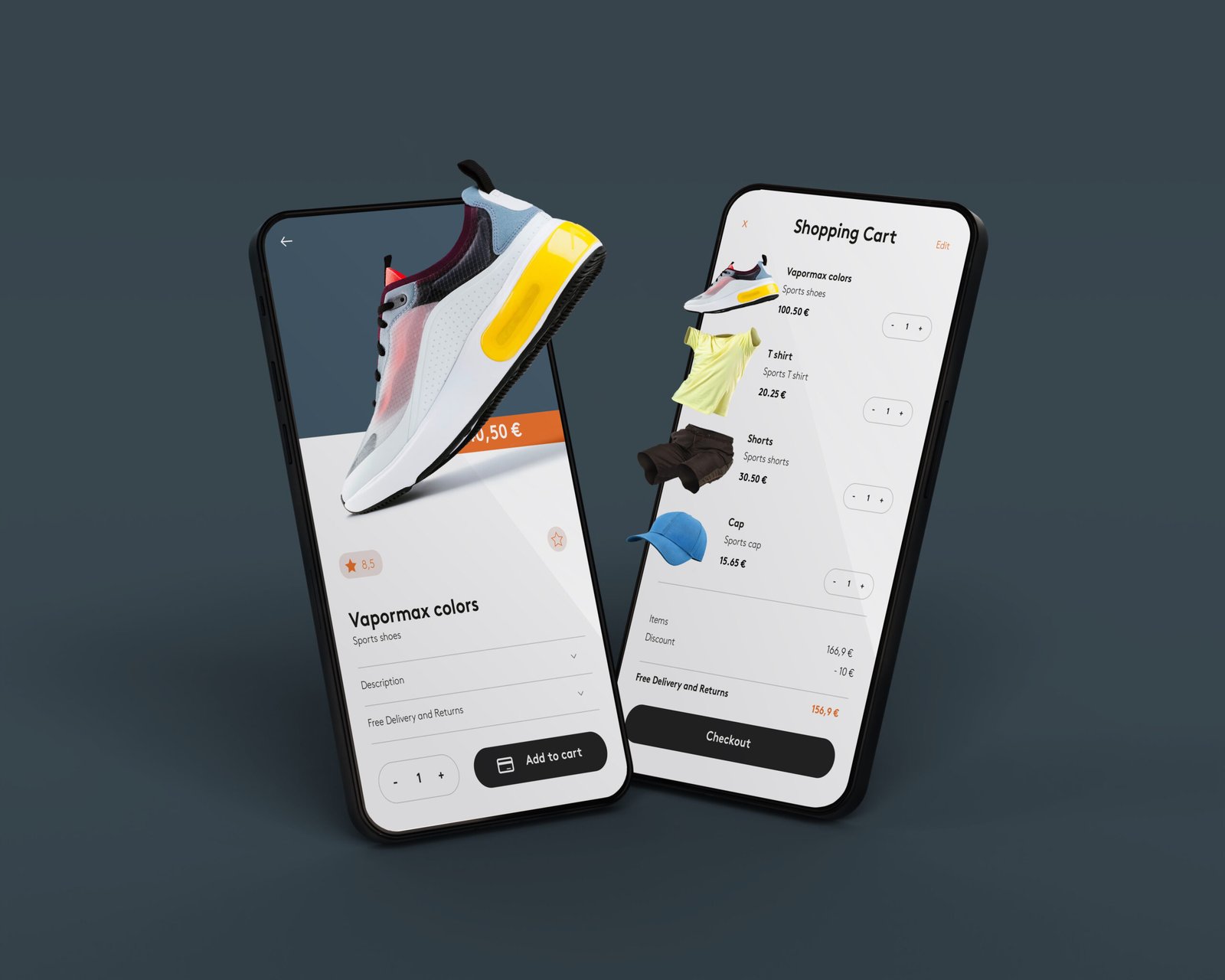 Marketing creative collage with phone scaled